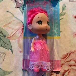 Fashion Girl Pink Doll with Sparkly Dress